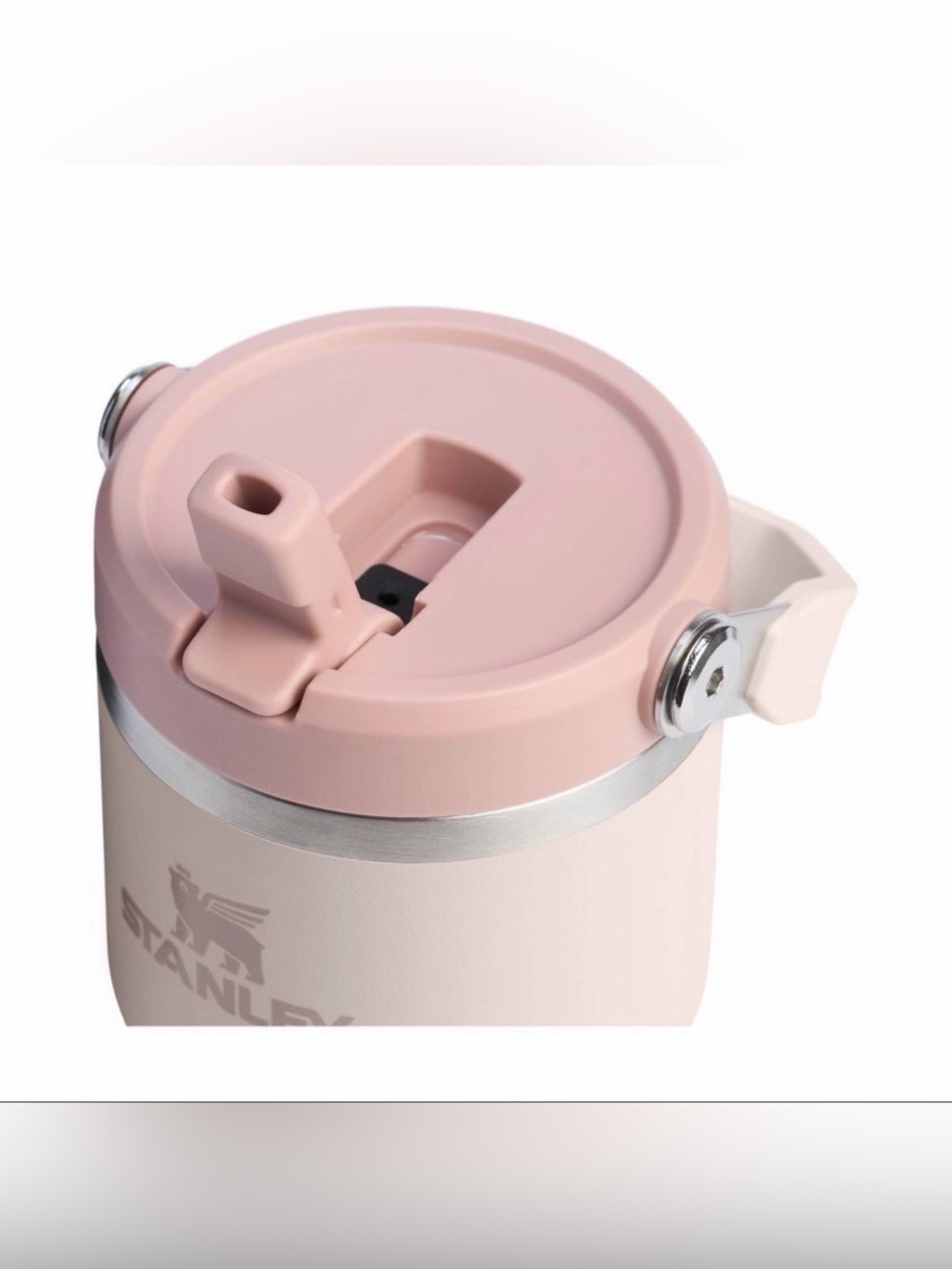 Stanley 20 oz Stainless Steel Ice Flow 2.0 Flip Straw Tumbler in Rose Quartz - Picture 3 of 10